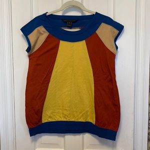 Marc by Marc Jacobs cap sleeve shirt; size M
